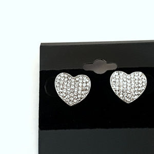Fashion Jewelry Rhinestone Heart Earrings